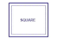 forme ecussons carrés