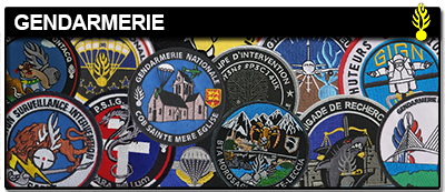 Gendarmerie embroidery and 3D PVC Patches