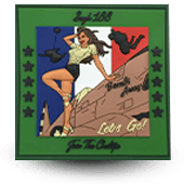 PVC patche 3D parachutisme