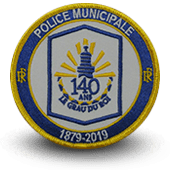 City, municipal police embroidery patche Le Grau du Roi