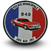 City, municipal police embroidery patche