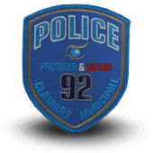 City, municipal police embroidery patche CLAMART