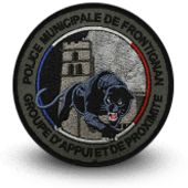 City, municipal police embroidery patche FRONTIGNAN