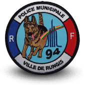 City, municipal police embroidery patche RUNGIS