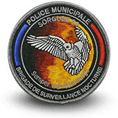 City, municipal police embroidery patche SORGUES