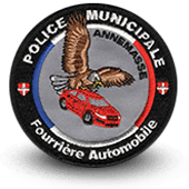 City, municipal police embroidery patche ANNEMASSE FOURRIERE