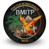 City, municipal police embroidery patche Nice