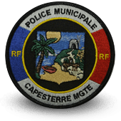 City, municipal police embroidery patche Capesterre Mgte