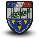 City, municipal police embroidery patche cugnaux