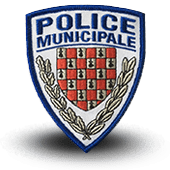 City, municipal police embroidery patche Wasquehal
