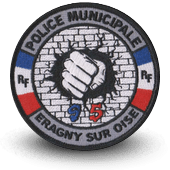 City, municipal police embroidery patche Eragny-sur-Oise
