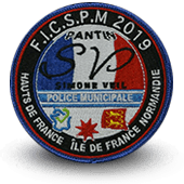 City, municipal police embroidery patche FICSPM