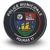 City, municipal police embroidery patche fouras