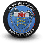 City, municipal police embroidery patche GEX