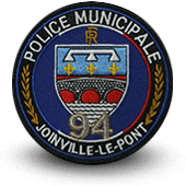 City, municipal police embroidery patche joinville-le-pont