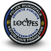 City, municipal police embroidery patche loches