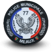 City, municipal police embroidery patche MEAUX