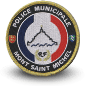 City, municipal police embroidery patche MONT SAINT MICHEL