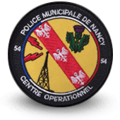 City, municipal police embroidery patche Centre opérationnel de Nancy