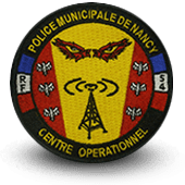 City, municipal police embroidery patche CENTRE OPERATIONNEL NANCY