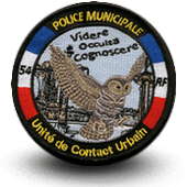 City, municipal police embroidery patche Nancy