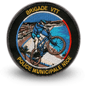 City, municipal police embroidery patche Nice
