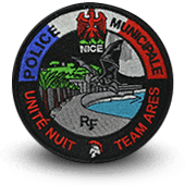 City, municipal police embroidery patche NICE