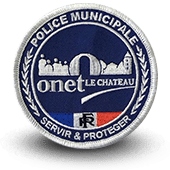City, municipal police embroidery patche ONET LE CHATEAU