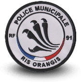 City, municipal police embroidery patche RIS ORANGIS