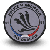 City, municipal police embroidery patche RIS ORANGIS