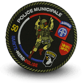 City, municipal police embroidery patche SAINTE MERE L'EGLISE