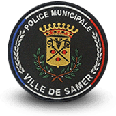 City, municipal police embroidery patche samer