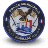 City, municipal police embroidery patche souillac