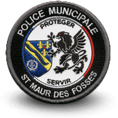 City, municipal police embroidery patche ST MAUR DES FOSSES