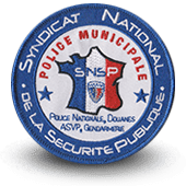 City, municipal police embroidery patche syndicat