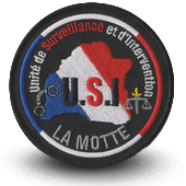 City, municipal police embroidery patche LA MOTTE