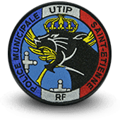 City, municipal police embroidery patche UTIP Saint-Etienne