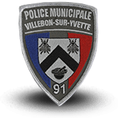 City, municipal police embroidery patche villebon-sur-yvette