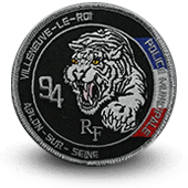 City, municipal police embroidery patche villeneuve-le-roi