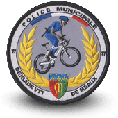 City, municipal police embroidery patche VTT MEAUX