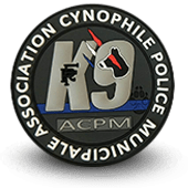 PVC city police patche ACPM association cynophile