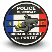 PVC city police patche LE PONTET