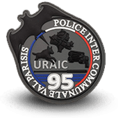 PVC city police patche URAIC