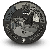 PVC city police patche NICE