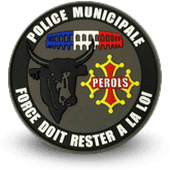 City, municipal police embroidery patche perols