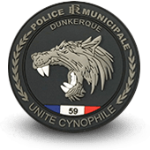 PVC city police patche unite cynophile Dunkerque