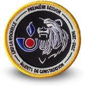 Embroidery patche Agents de constatation Ecole Customs la Rochelle