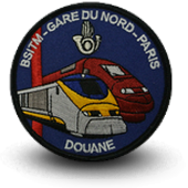 Embroidery patche BSITM Garde du nord Paris Customs