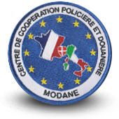 Embroidery patche MODANE Centre de coopération policière et douanière