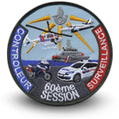 Embroidery patche Controleur Survaillance CustomsS